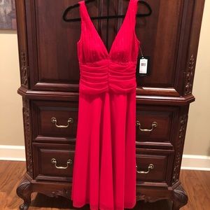 Red cocktail dress